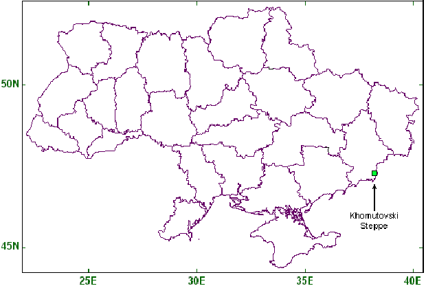 map showing location of the reserve