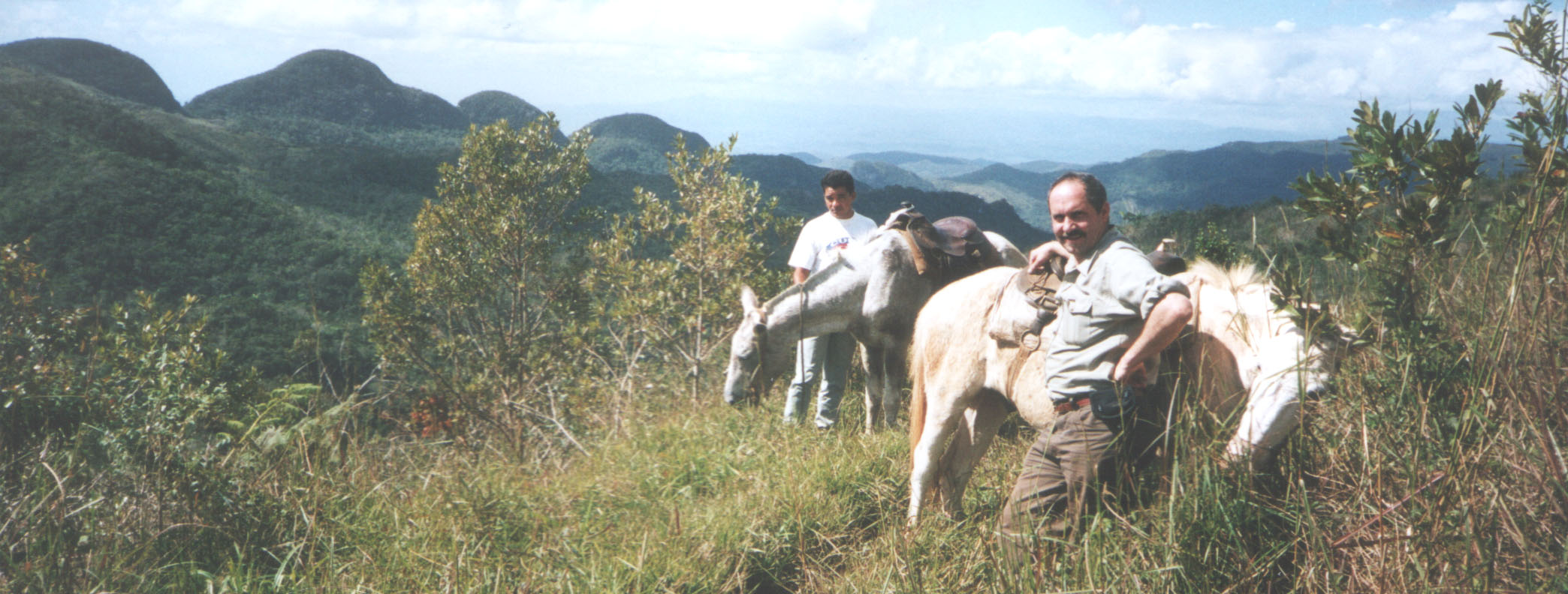 Resting during field work near Caja de Agua