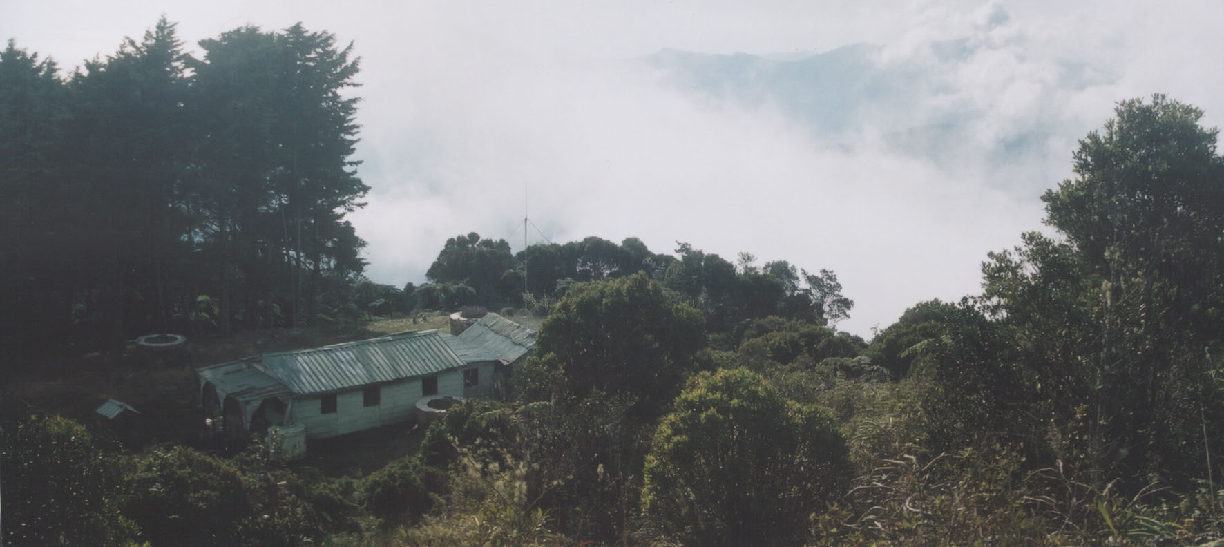 Field station at Pico Cuba, the highest building in Cuba