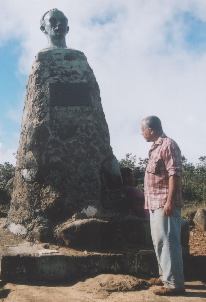 The monument to José Martí, Pico Turquino summit